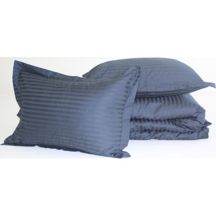 Постельное белье MirSon SatinStripe 30-0021DarkBlue 143х210 Семейный (2200005255797) изображение 7