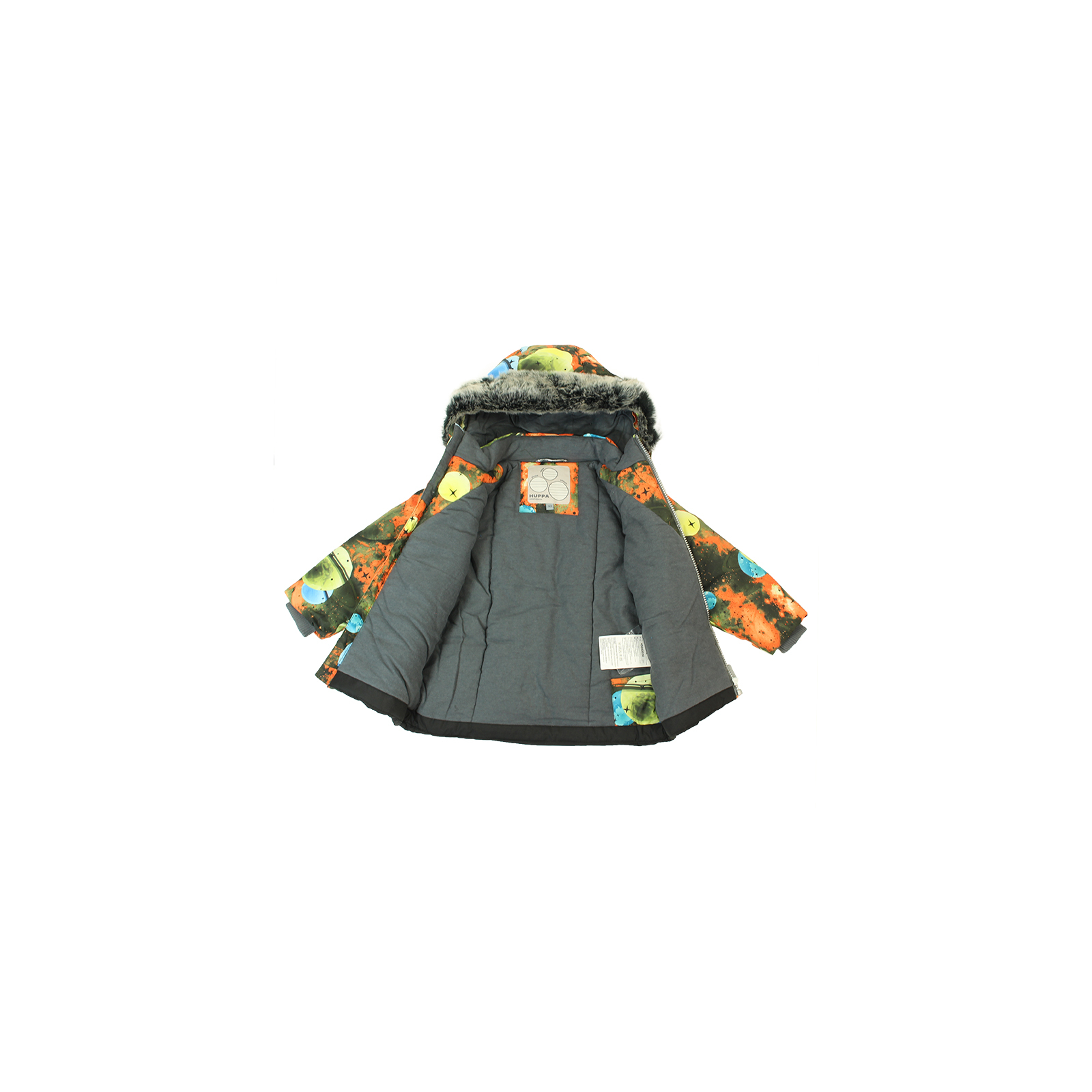 Комплект верхней одежды Huppa RUSSEL 45050030 оранжевый с принтом/чёрный 104 (4741468732145) изображение 4