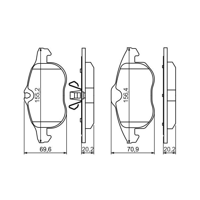Тормозные колодки Bosch 0 986 494 044 изображение 6