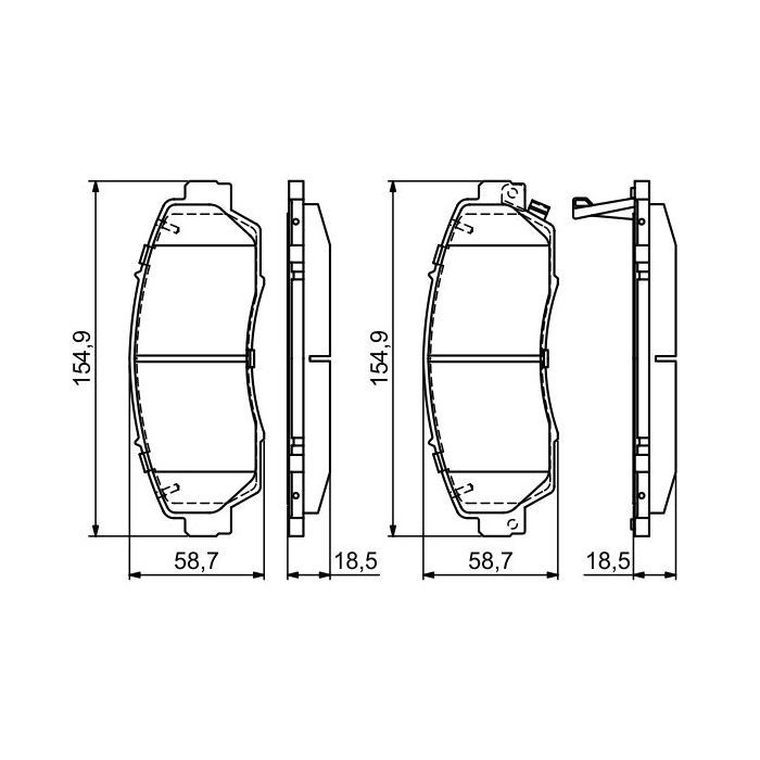 Тормозные колодки Bosch 0 986 494 685 изображение 5