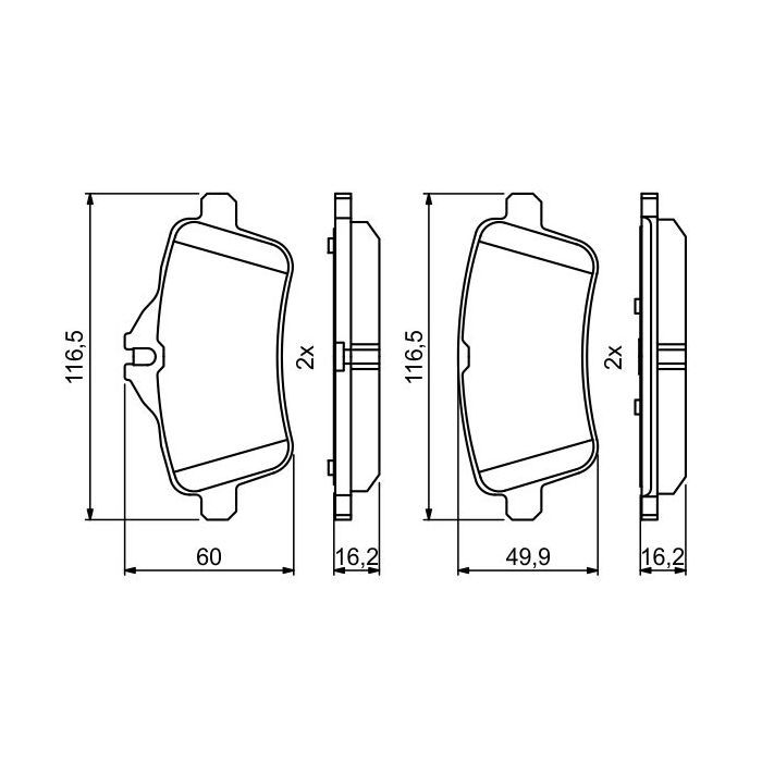 Гальмівні колодки Bosch 0986494771