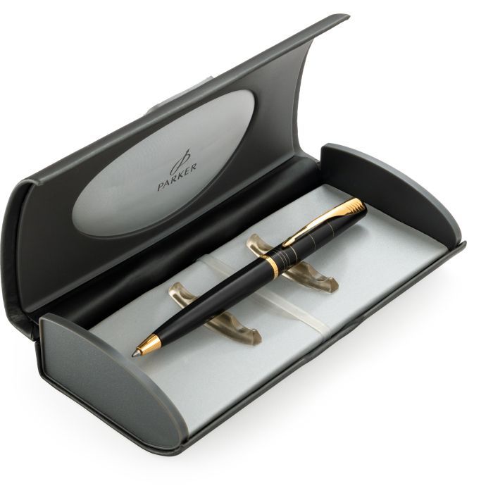 Ручка шариковая Parker P РШ Latitude K45Ч Silky Black GT черны (K45Ч) изображение 3