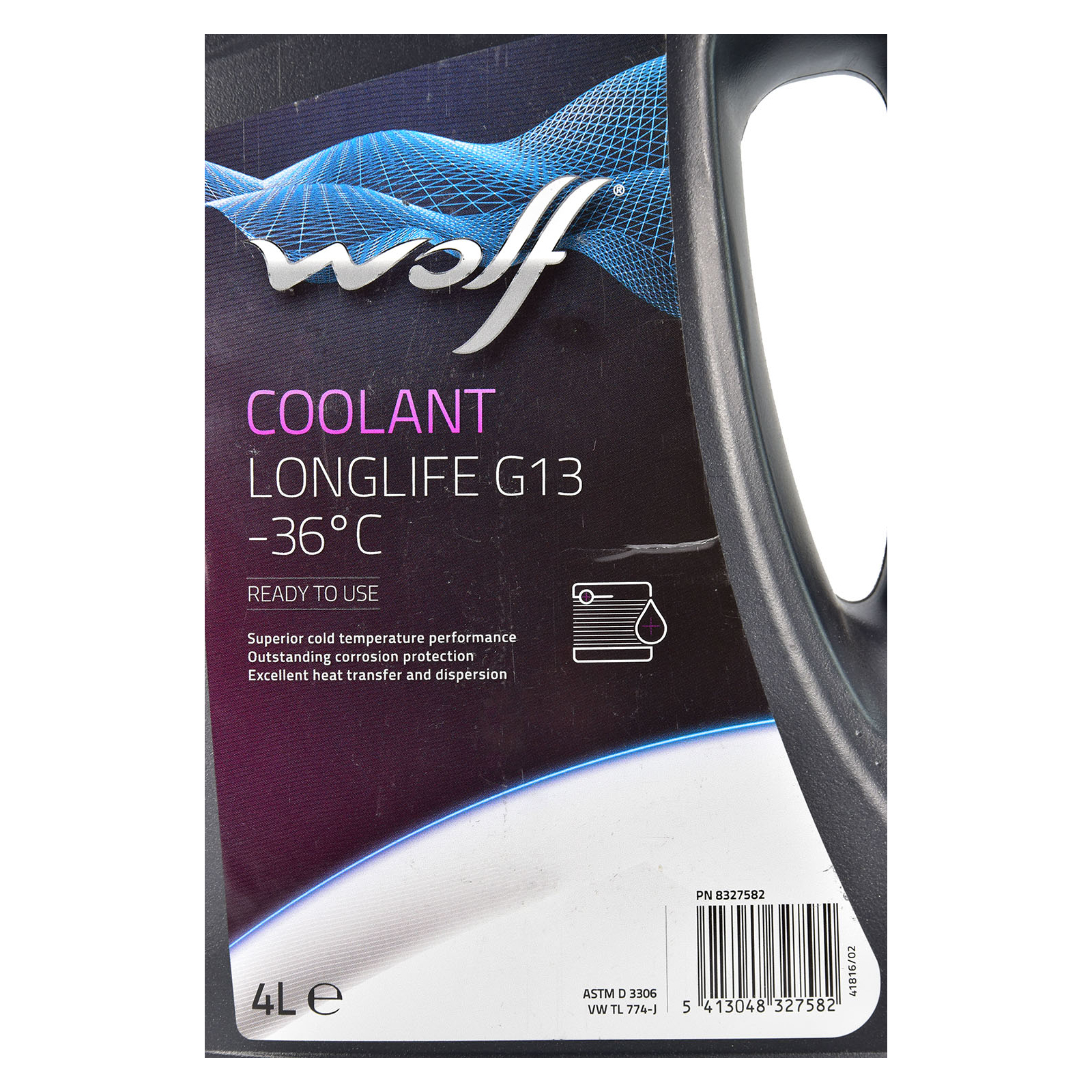 Антифриз Wolf COOLANT LONGLIFE G13 -36C 4л (8327582) изображение 2