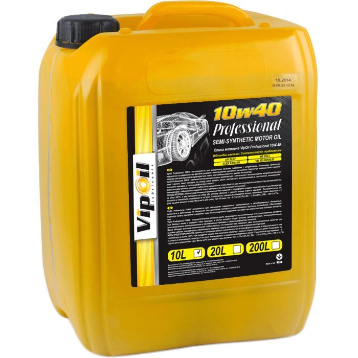 Моторное масло VIPOIL VipOil Professional 10W-40 SL/CF, 10л (0162829)