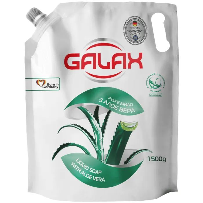 Жидкое мыло Galax Алоэ вера Дой-пак 1500 г (4823128000884)