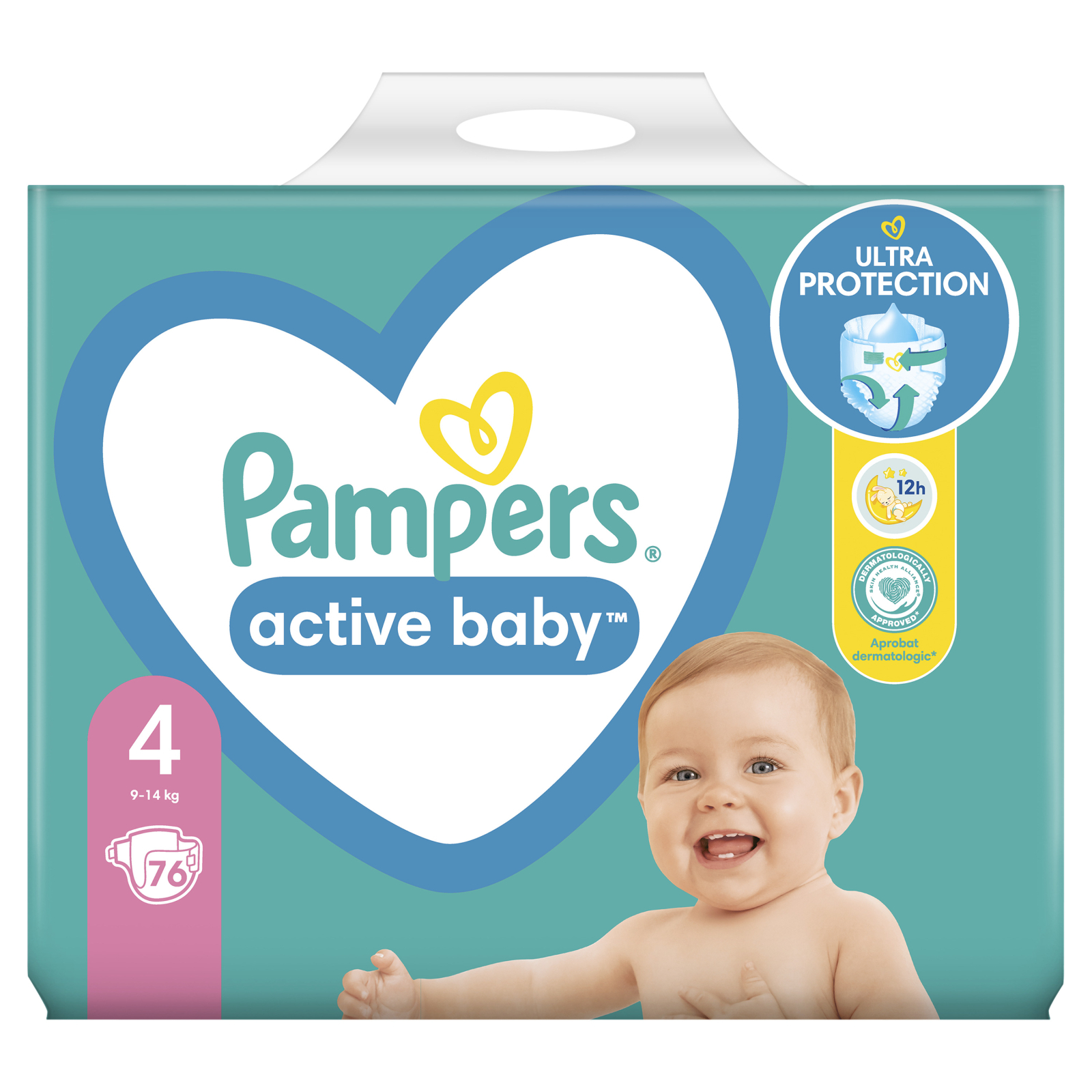 Подгузники Pampers Active Baby Maxi Размер 4 (9-14 кг), 90 шт. (8001090950376) изображение 2