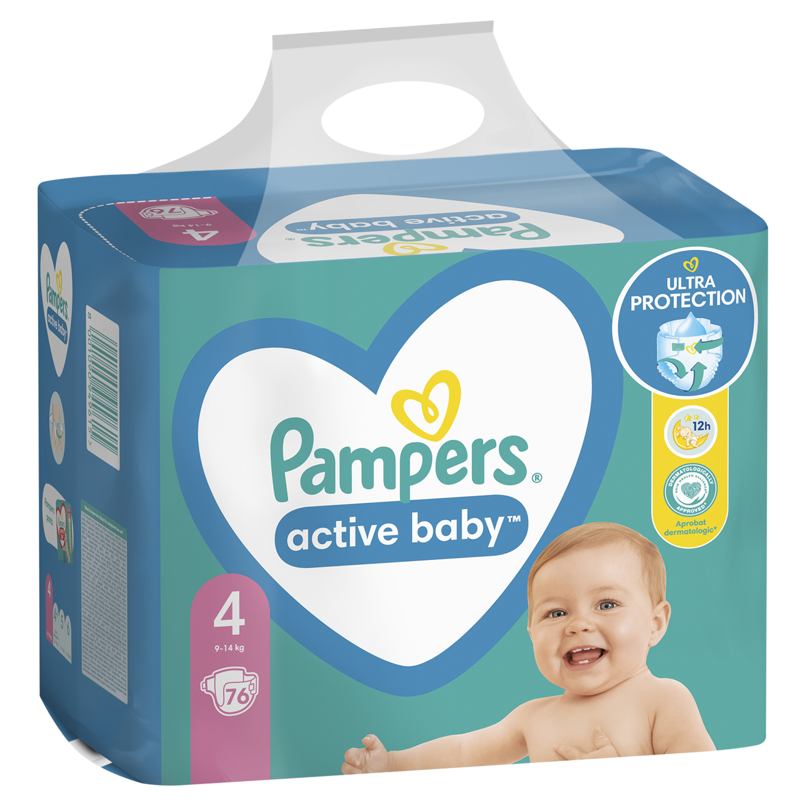 Подгузники Pampers Active Baby Maxi Размер 4 (9-14 кг) 46 шт (8001090949097) изображение 3