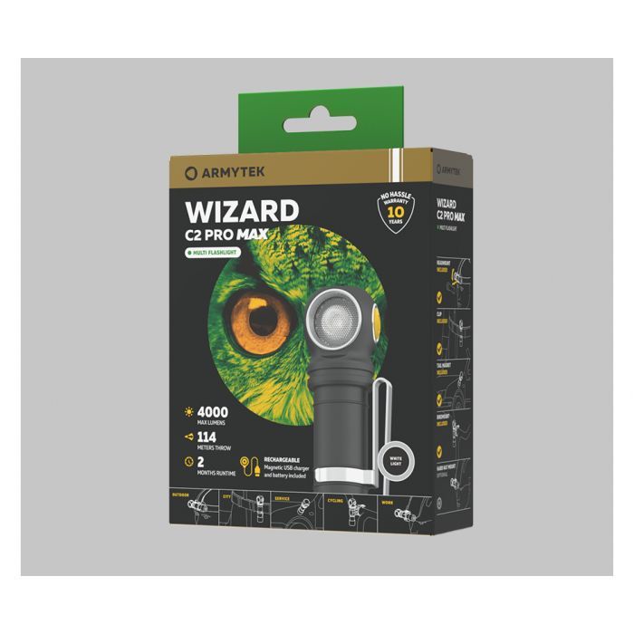 Фонарь Armytek Wizard C2 Pro Max Magnet USB Warm (F06701W) изображение 6