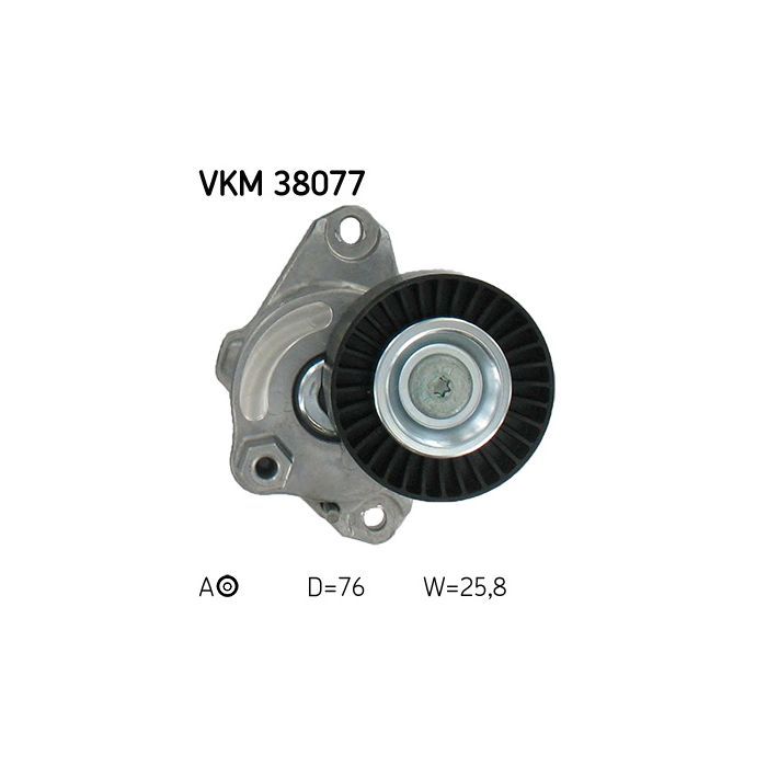 Натягувач ременя з роликом SKF VKM 38077