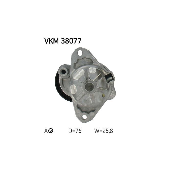 Натягувач ременя з роликом SKF VKM 38077 зображення 2