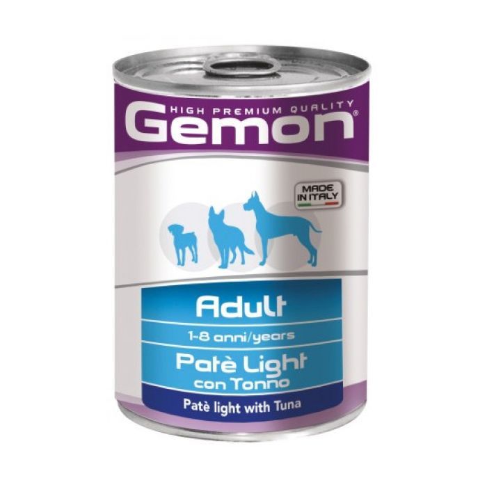 Консервы для собак Gemon Dog Wet Adult паштет с тунцем 400 г (8009470387842)