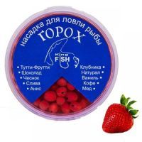 Насадка рыболовная King Fish горох крашеный 150мл клубника (KF-KKLU)