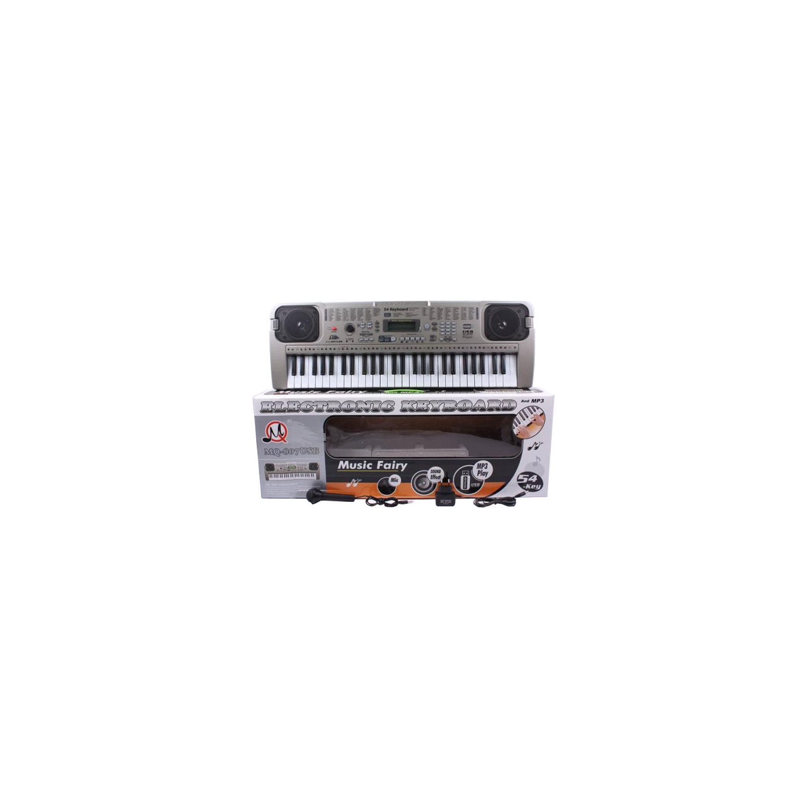 Музыкальная игрушка MQ Синтезатор с микрофоном, 54 клавиши (MQ-807USB)
