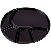 Photos - Plate Kela Менажниця  для фондю Vroni 38х22х2,5 см Black  67405 (67405)
