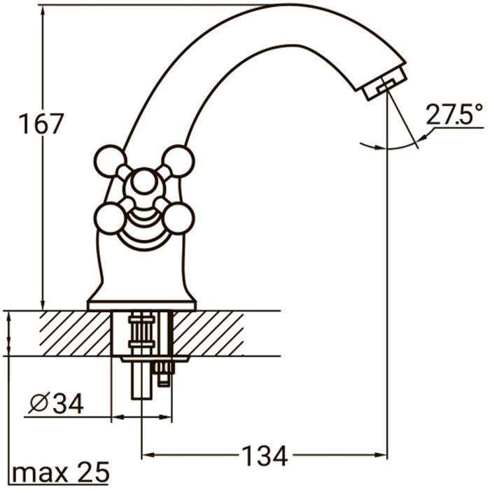 Смеситель AQUATICA PL-2A155C изображение 6