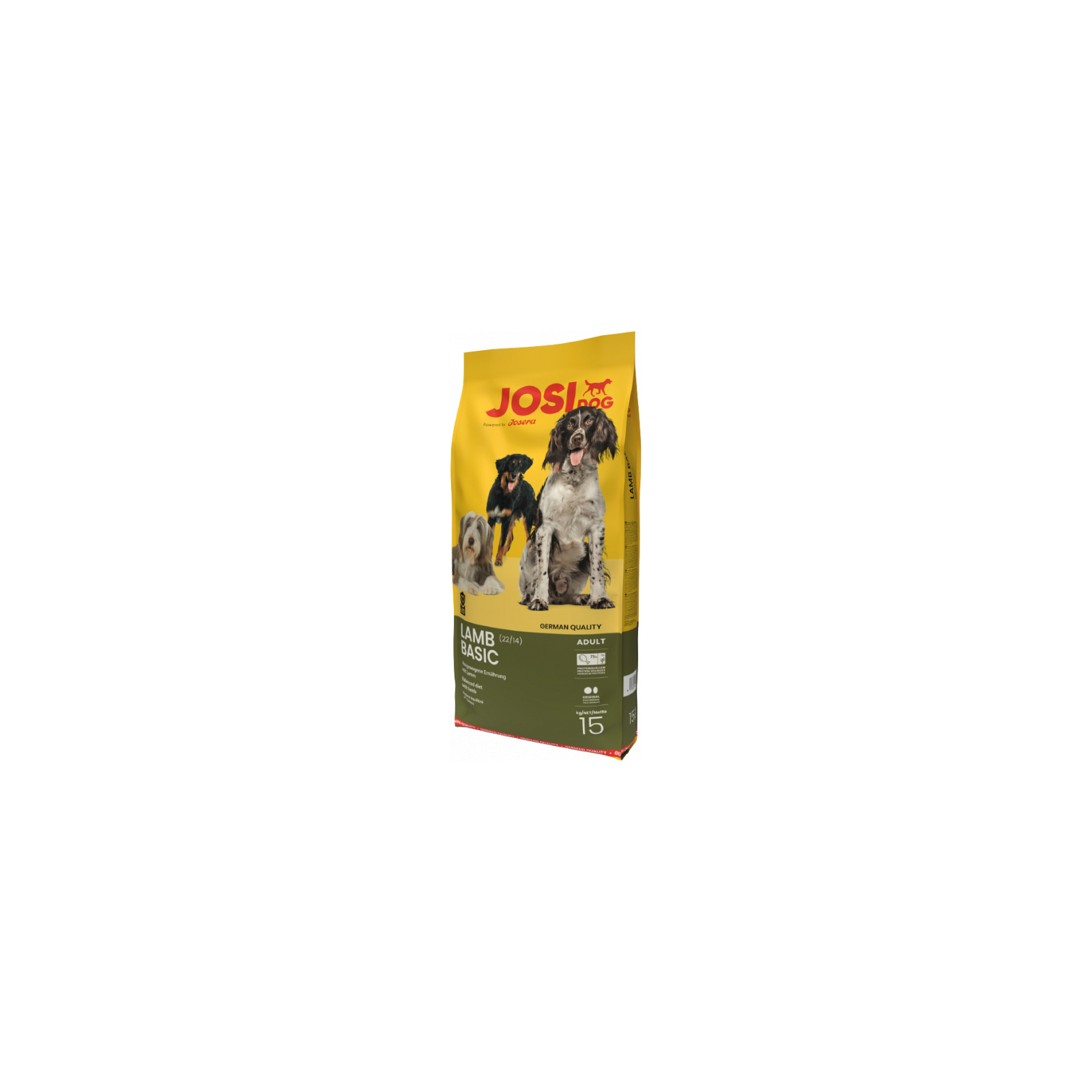 Сухой корм для собак Josera JosiDog Lamb Basic 15 кг (4032254770688)
