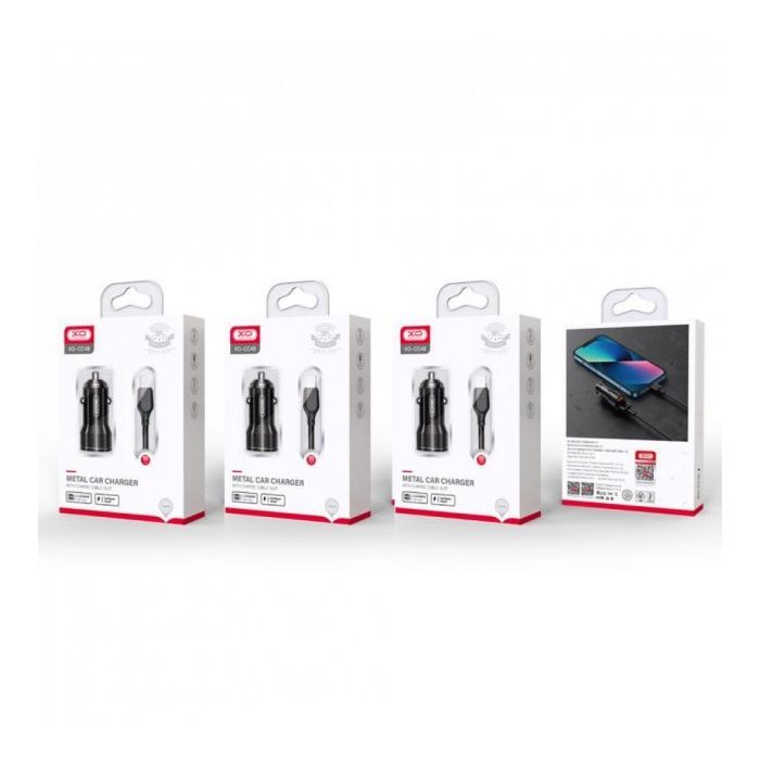 Зарядное устройство XO CC48 Smart Metal 2USB + cable MicroUSB (XO-CC48m-BK) изображение 3