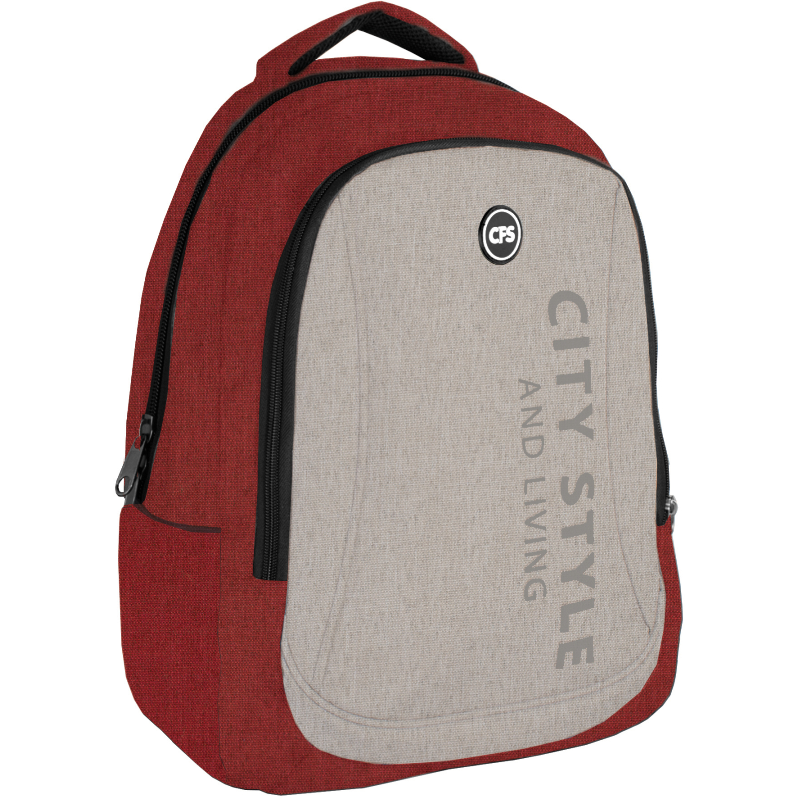 Рюкзак школьный Cool For School 44x32x20 см 28 л унисекс Красно-серый (CF86588-06)