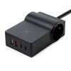 Зарядний пристрій Vinga 65W PD/QC 2xUSB-C+2xUSB-A+2xSchukoF 1.5m CEE7/7 (VCHG2OAC65) зображення 6