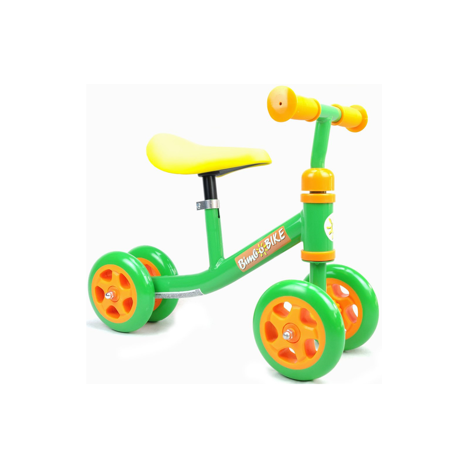 Беговел Bimbo Bike зелено-оранжевый 14.5" (77804-IS) изображение 2