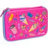 Пенал Cool For School 1 відділення з органайзером фуксія (QT-5650-Rosered)