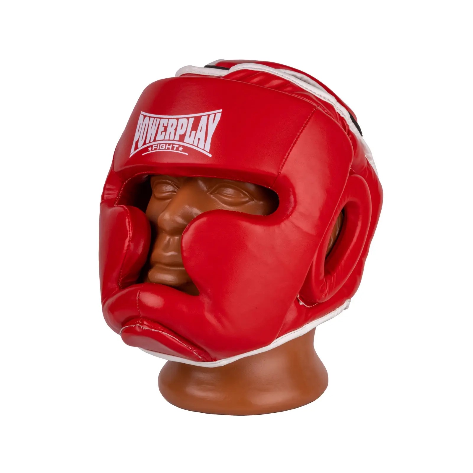 Боксерский шлем PowerPlay 3100 PU Червоний S (PP_3100_S_Red) изображение 2