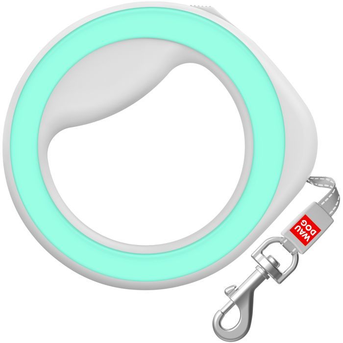 Повідець для собак WAUDOG R-leash світловідбиваюча стрічка XS-M до 40 кг 2.9 м білий (812715)