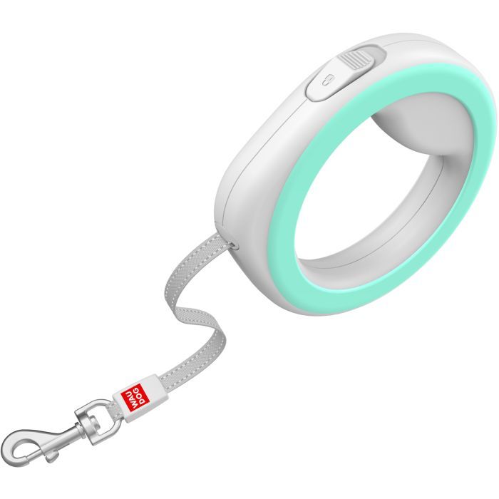 Повідець для собак WAUDOG R-leash світловідбиваюча стрічка XS-M до 40 кг 2.9 м білий (812715) зображення 3