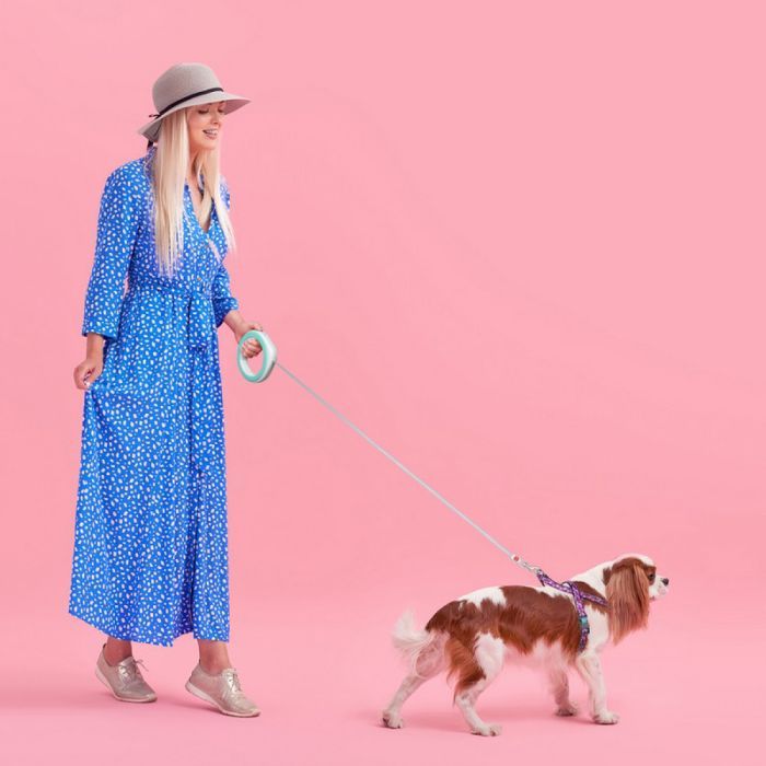 Повідець для собак WAUDOG R-leash світловідбиваюча стрічка XS-M до 40 кг 2.9 м білий (812715) зображення 8