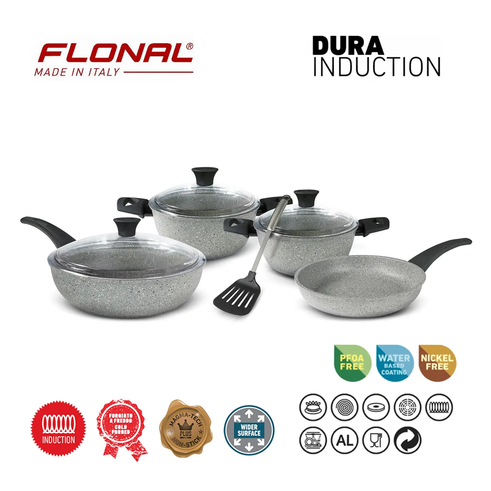 Набір посуду Flonal Dura Induction 8 предметів (DUISET08PZ) зображення 3