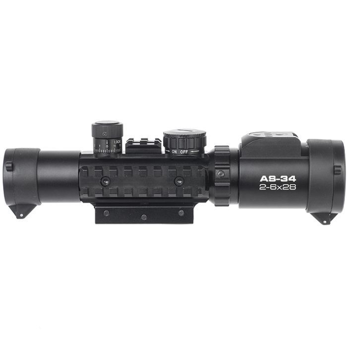 Оптичний приціл Konus KonusPRO AS-34 2-6x28 MIL-DOT IR (7170) зображення 3