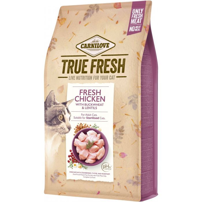 Сухой корм для кошек Carnilove True Fresh Cat Chicken 4.8 кг (8595602561490)