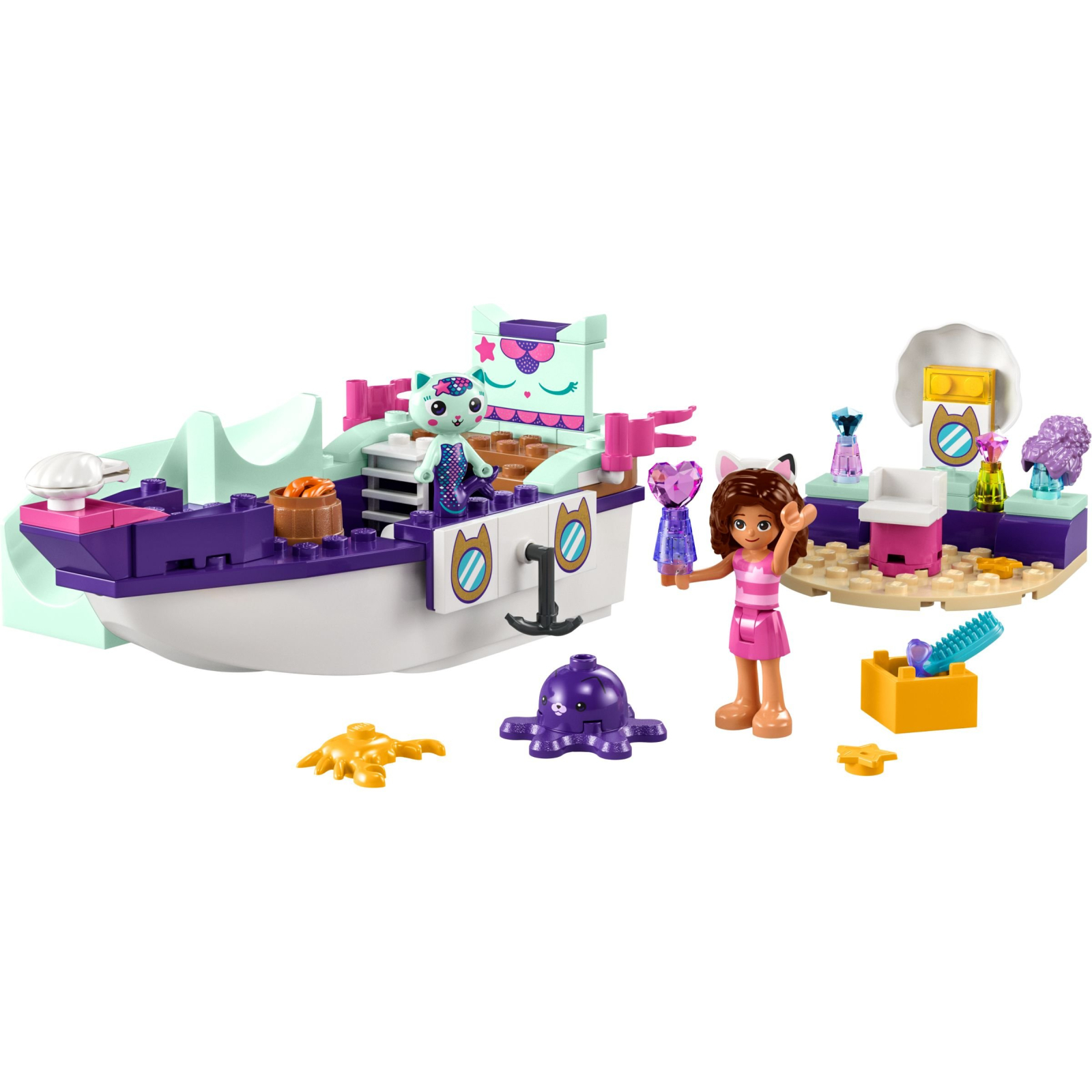 Конструктор LEGO Gabby's Dollhouse Корабль и спа Габби и Нявки 88 деталей (10786) изображение 2