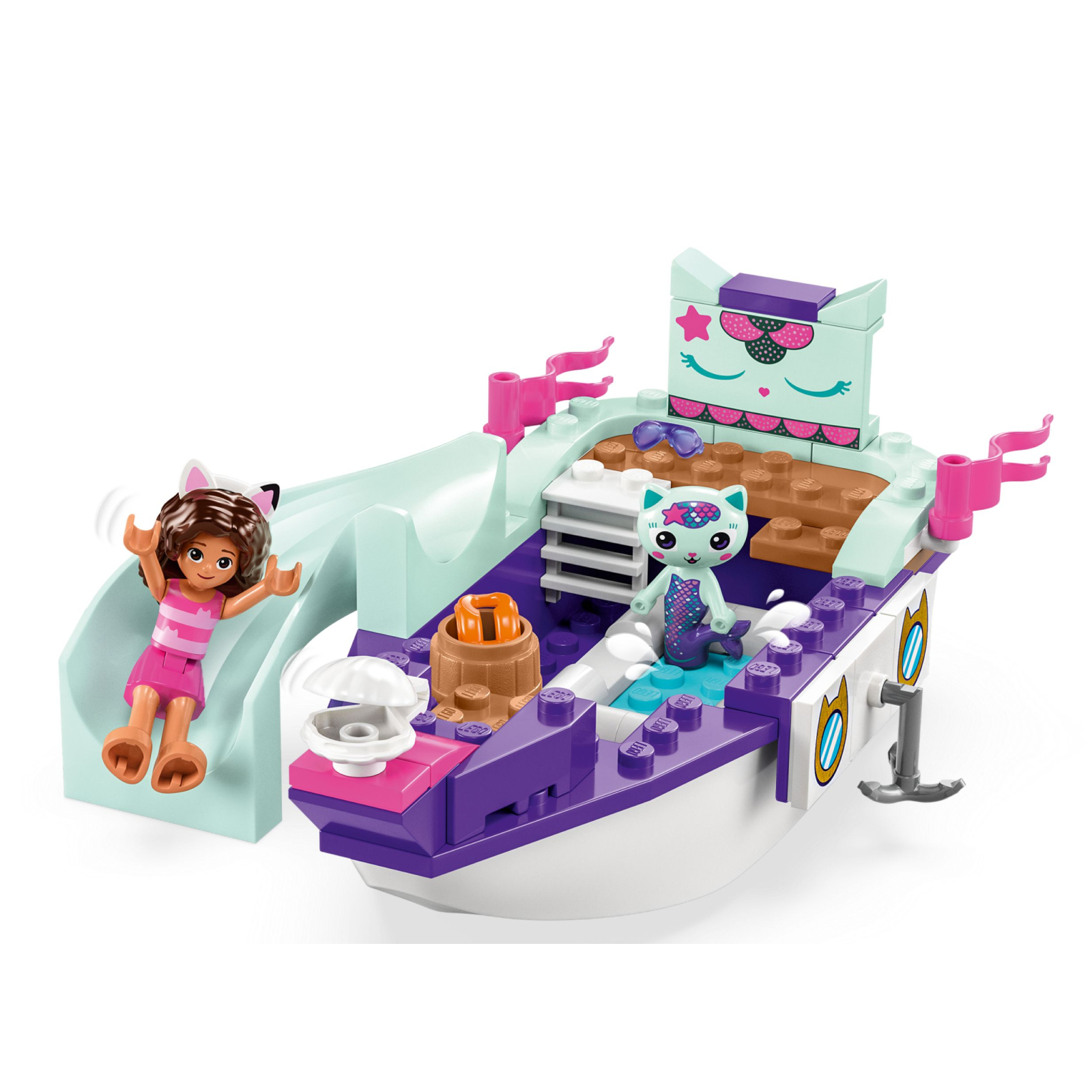 Конструктор LEGO Gabby's Dollhouse Корабль и спа Габби и Нявки 88 деталей (10786) изображение 3