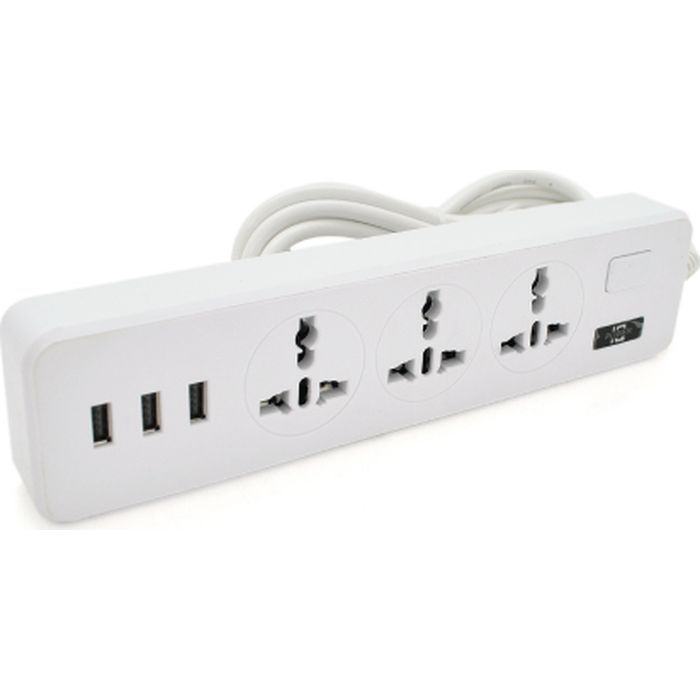 Мережевий фільтр живлення Voltronic TВ-Т13, 3роз, 3*USB White (ТВ-Т13-White)