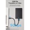Карман внешний Vention 2.5" HDD/SSD USB 3.0 Micro-B Black (KPAB0) изображение 3