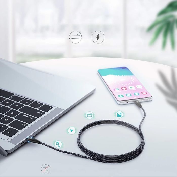 Дата кабель USB-C to USB-C 1.2m USB 2.0 60W Choetech (XCC-1003) изображение 5