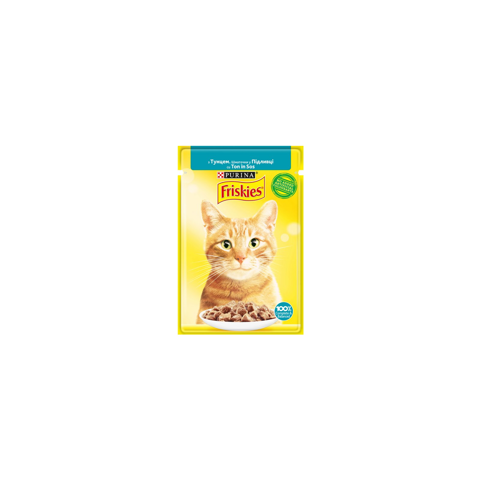 Влажный корм для кошек Purina Friskies кусочки в подливе с тунцем 85 г (7613036962315)