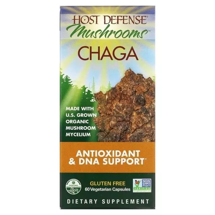 Травы Fungi Perfecti Чага, Chaga, 60 вегетарианских капсул (FPI-03182) изображение 2