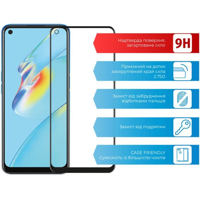 Скло захисне ACCLAB Full Glue Oppo A54 (1283126512674) зображення 2