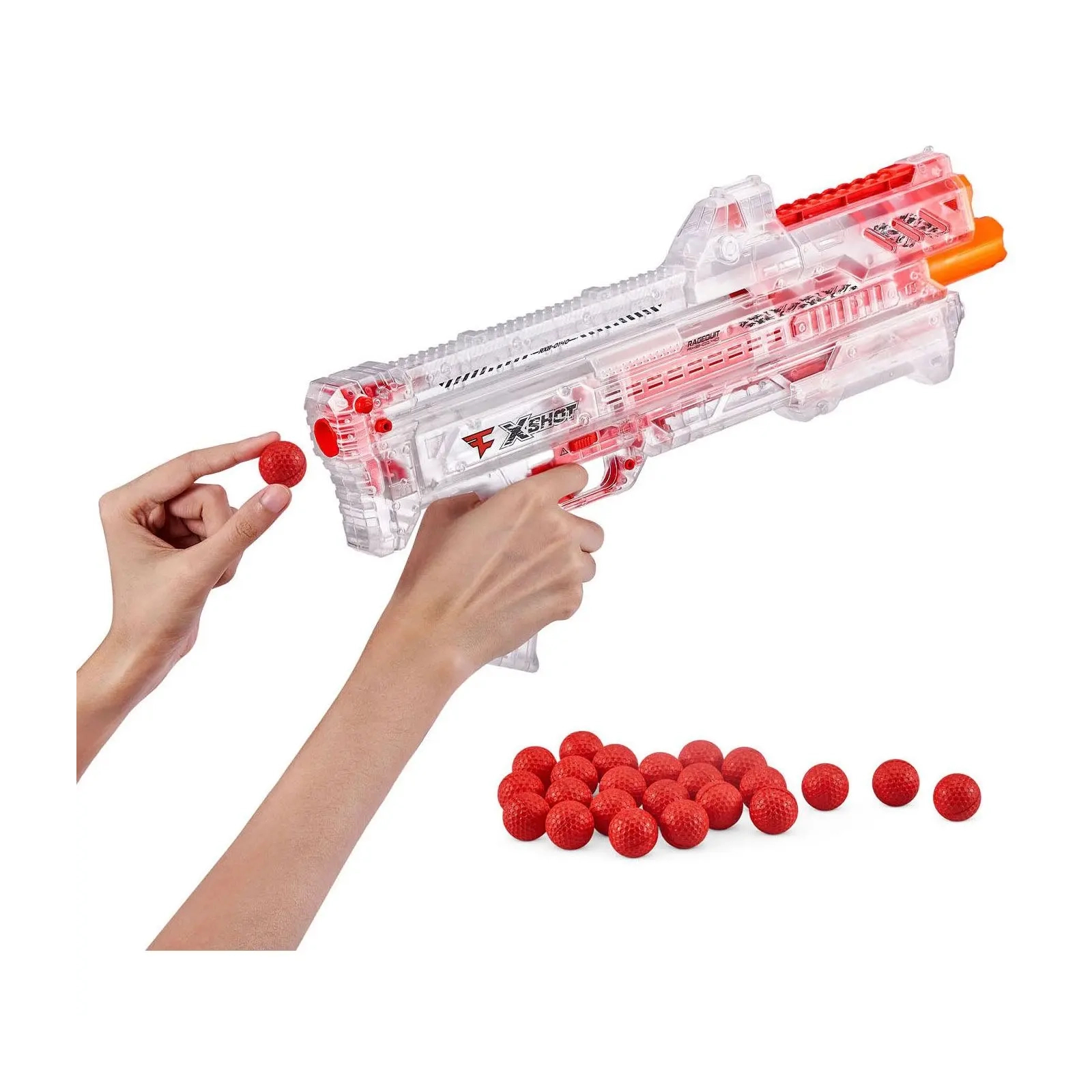 Іграшкова зброя Zuru X-Shot Швидкострільний бластер Chaos FAZE Ragequit (24 кульки) (36498) зображення 3