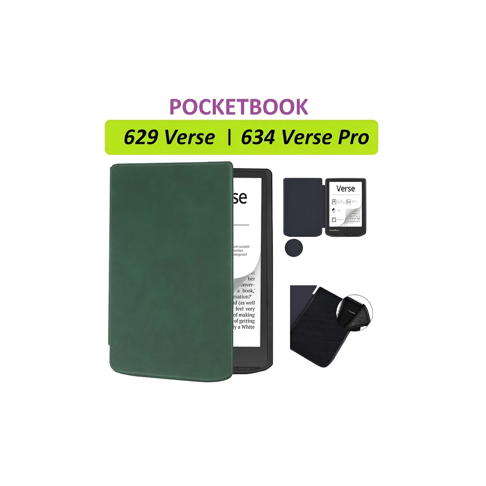 Чохол до електронної книги BeCover Smart Case PocketBook 629 Verse / 634 Verse Pro 6" Deep Blue (710452) зображення 6