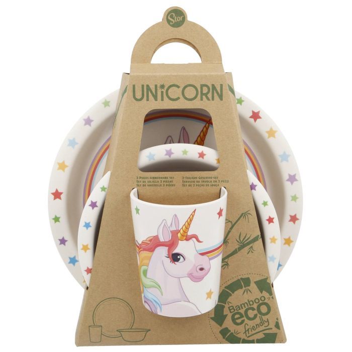 Набор детской посуды Stor Unicorns, Bamboo Set (Stor-01005) изображение 2