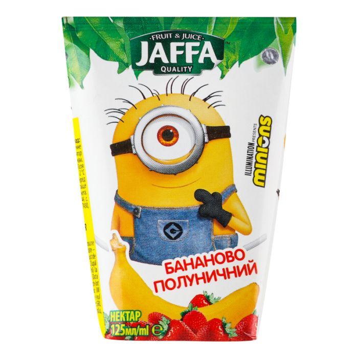 Сок детский Jaffa Minions Бананово-клубничный 125 мл (4820264290070)