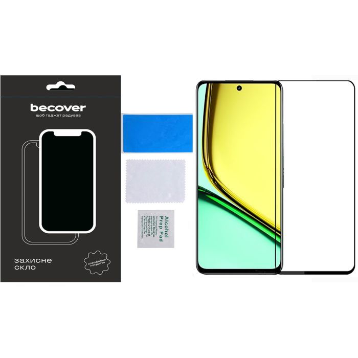 Скло захисне BeCover Realme C67 Black (710633) зображення 4