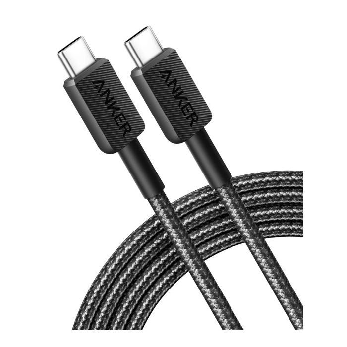 Дата кабель USB-C to USB-C 0.9m 322 Black Anker (A81F5G11) изображение 3