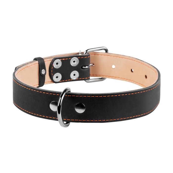 Ошейник для животных Collar двойной Ш 35 мм Д 48-63 см черный (02791) изображение 2