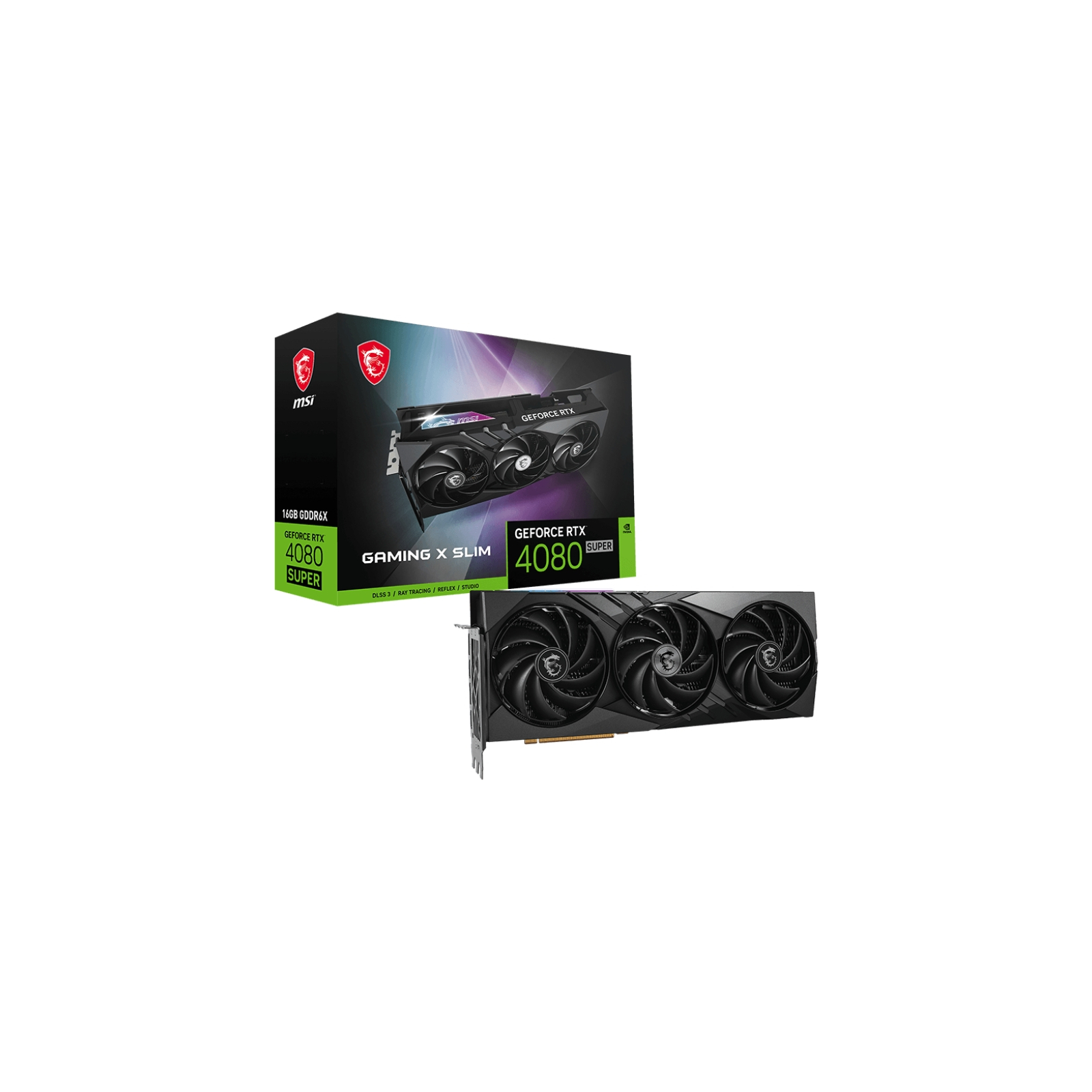 Відеокарта MSI GeForce RTX4080 SUPER 16GB GAMING X SLIM (RTX 4080 SUPER 16G GAMING X SLIM) зображення 7