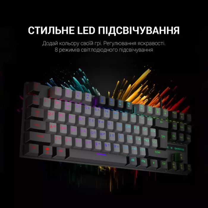 Клавіатура GamePro MK100B Blue Switch LED USB Black (MK100B) зображення 12