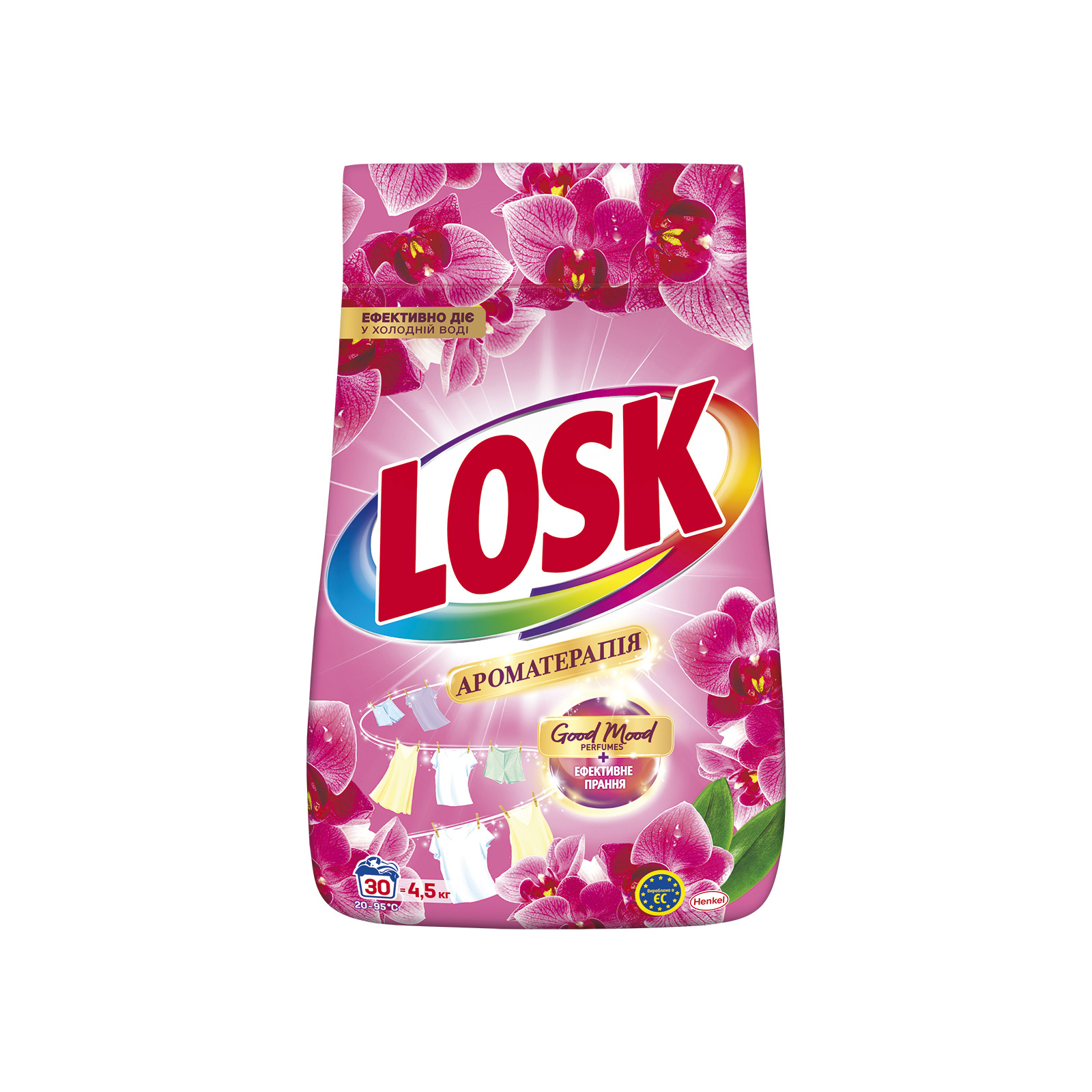Стиральный порошок Losk Ароматерапия Эфирные масла и аромат Малазийского цветка 4.5 кг (9000101805604)